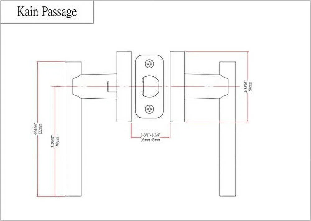 Satin Nickel Passage Door Lever Hardware S3728