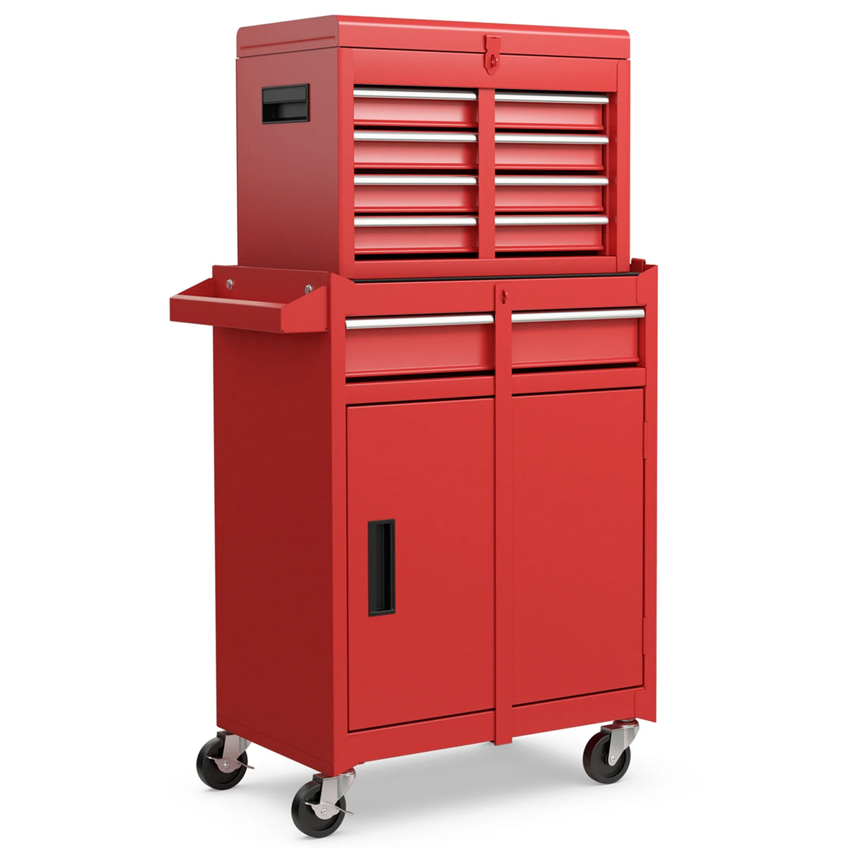 Red 5 Drawer Metal Rolling Tool Chest Cabinet S6170
