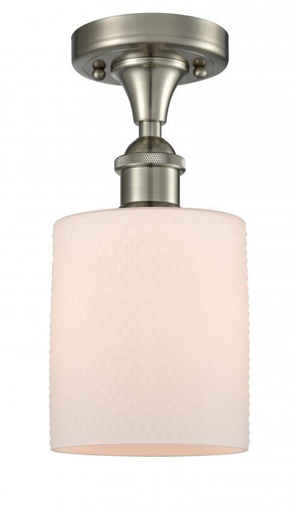 Brushed Satin Nickel Semi-Flush Mount Light M91665