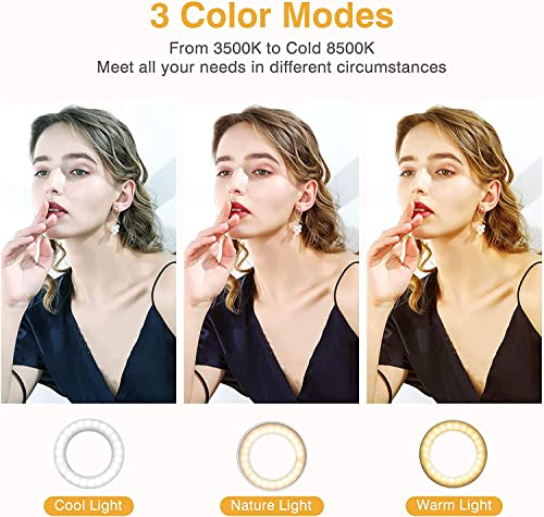 Rechargeable 60 LED Clip on Ring Light K26356