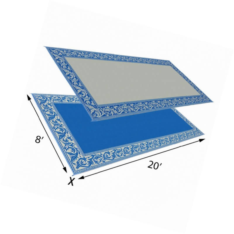 Blue/Beige Classical Mat W305875