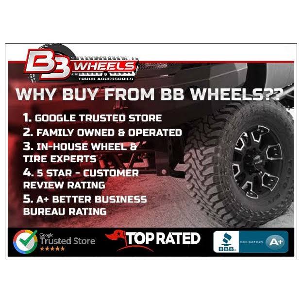 Gloss Black Milled Patrol Wheels P1597