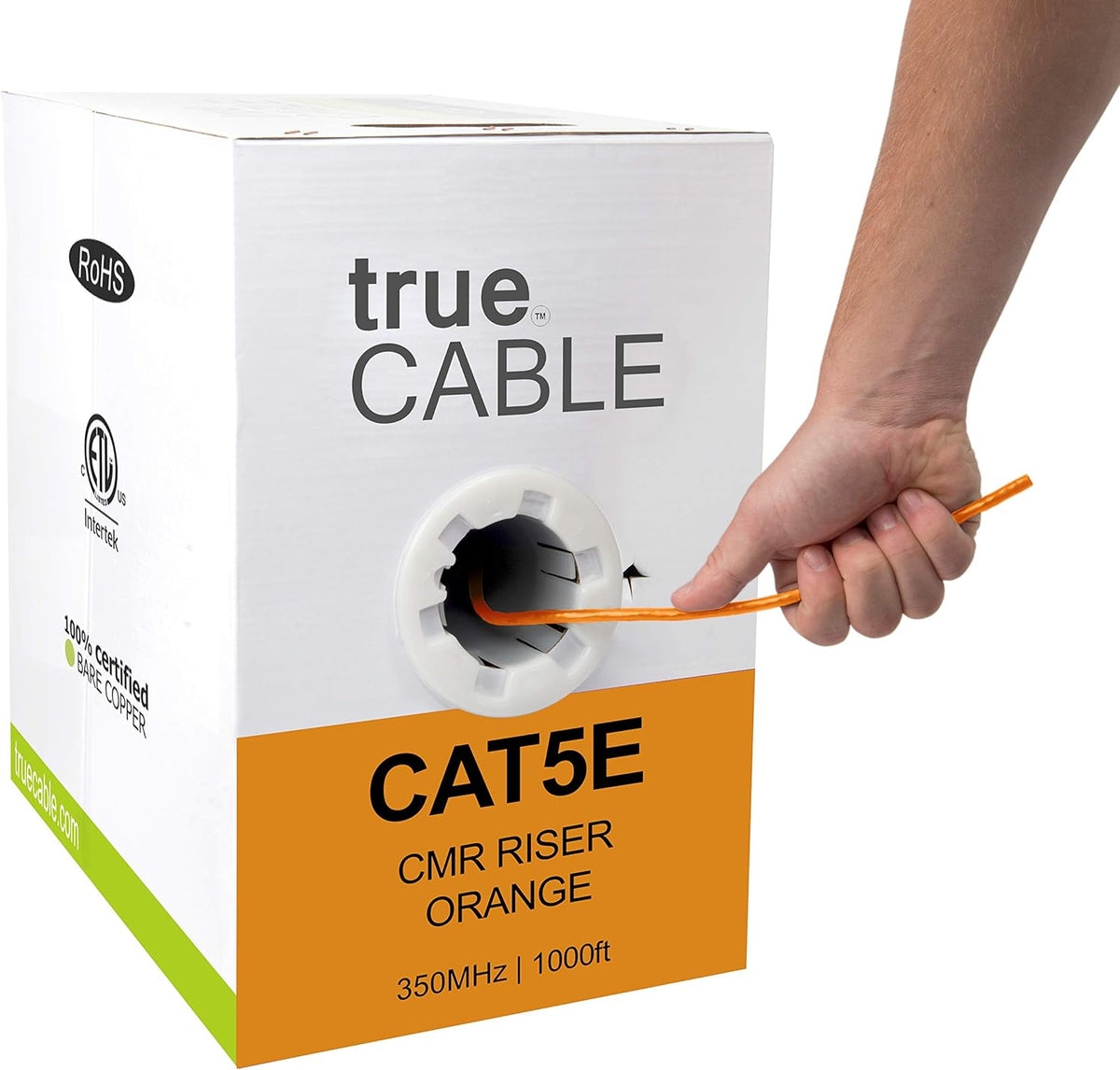 1000ft Purple 24AWG UTP Cat5e Riser Ethernet Cable W413132
