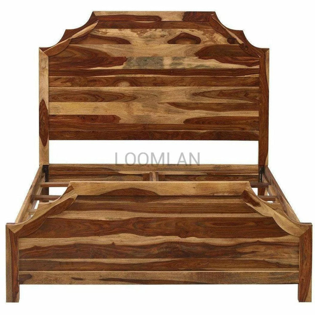 Panel Bed with Headboard and Footboard L754