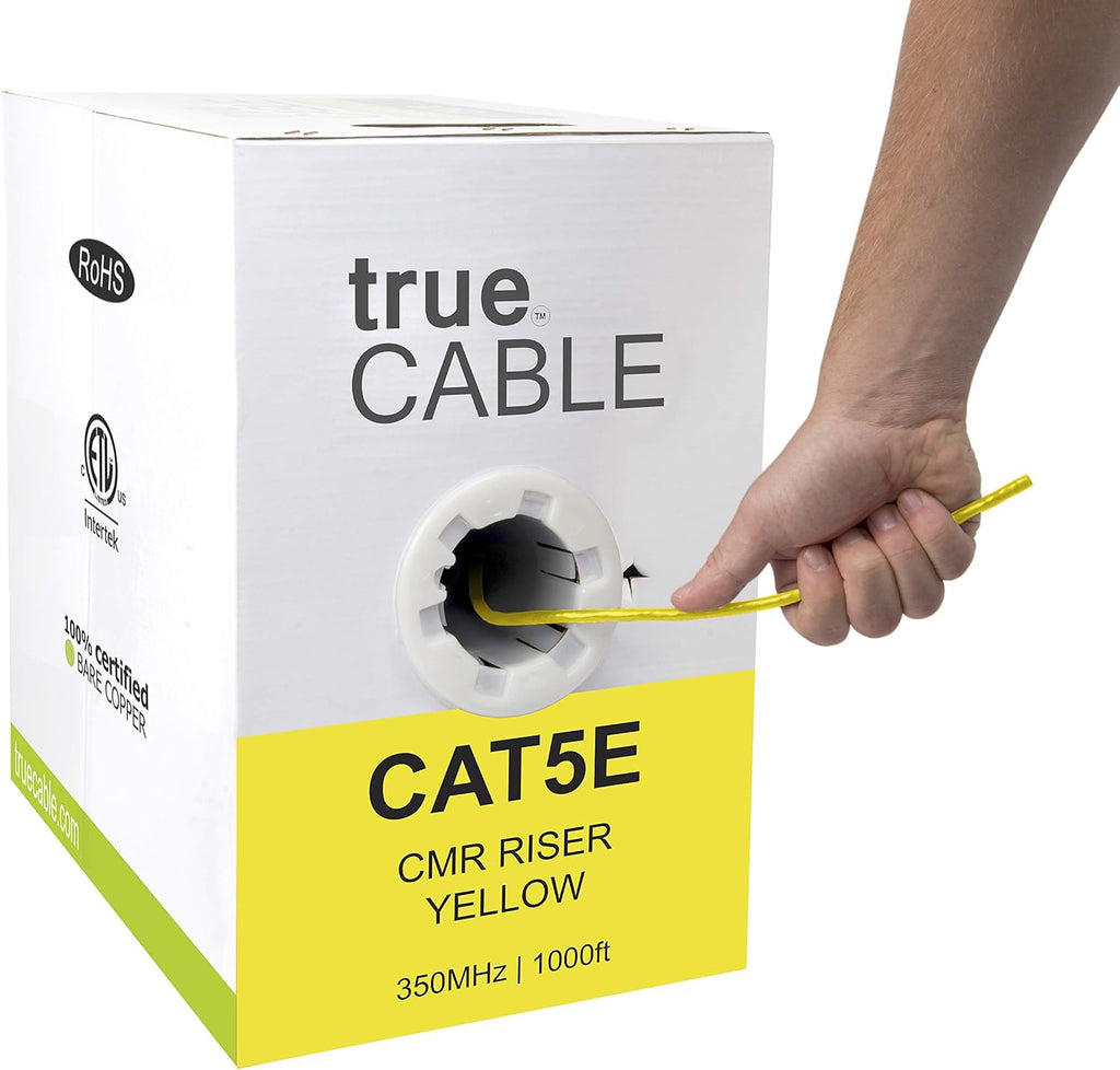 1000ft Purple 24AWG UTP Cat5e Riser Ethernet Cable W413132