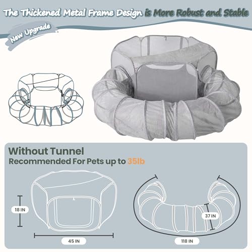 Pink Outdoor Cat Enclosure with Bag K888