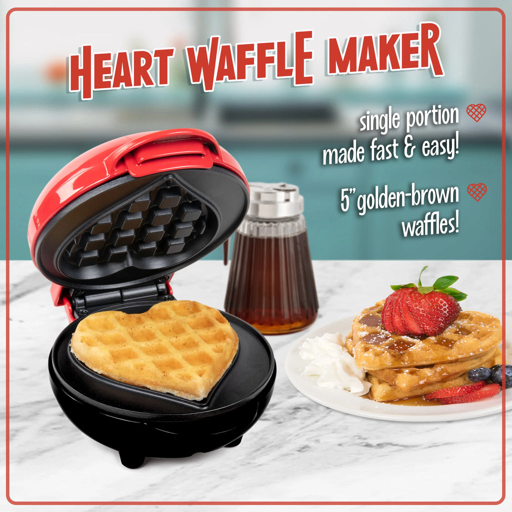 Personal Electric Heart Waffle Maker O86350