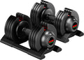 2PCS 52lb Adjustable Dumbbell Set L710