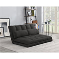 Grey Tri-Fold Folding Sofa Bed with Pillows Q283513