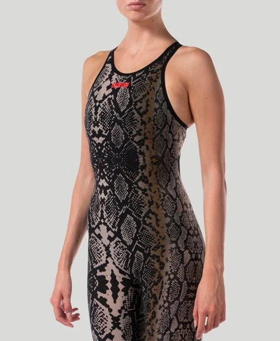 Black Open Back Swimsuit S78441