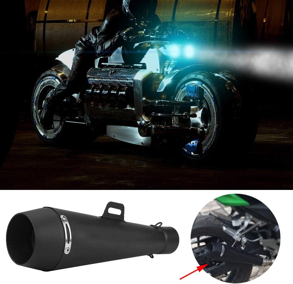 Motorcycle Slip On Exhaust Muffler Tail Pipe 51mm Universal W201