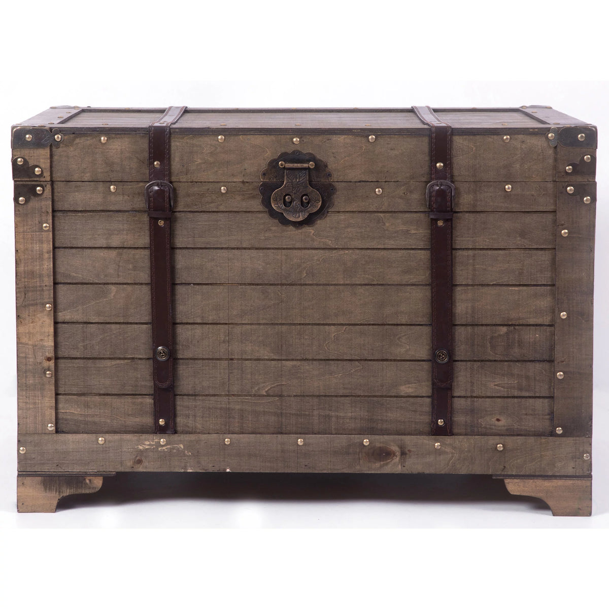 Large Natural Wood Storage Trunk and Coffee Table F70582