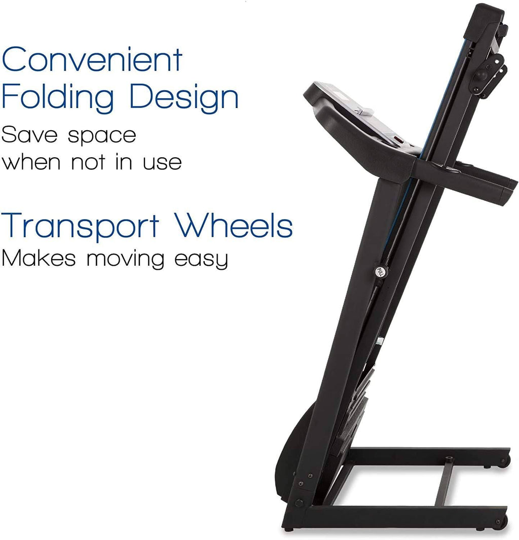 Folding Treadmill Black I62682