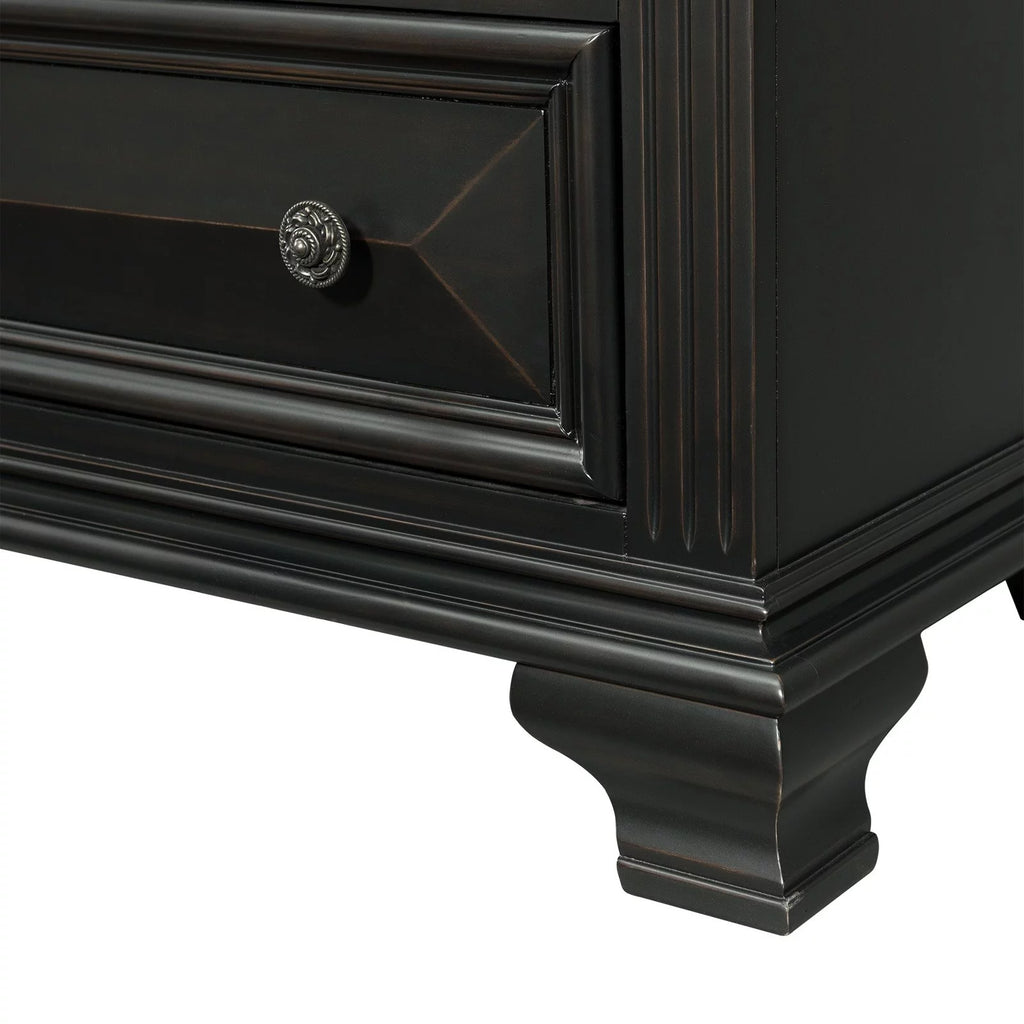 6 Drawer Chest in Antique Black X491