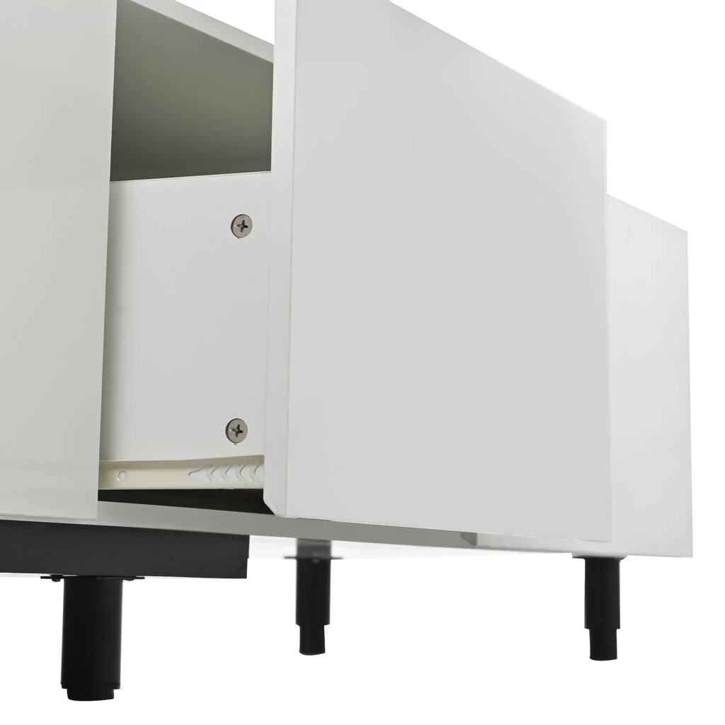 White TV Stand with 3 Storage Drawers E45393