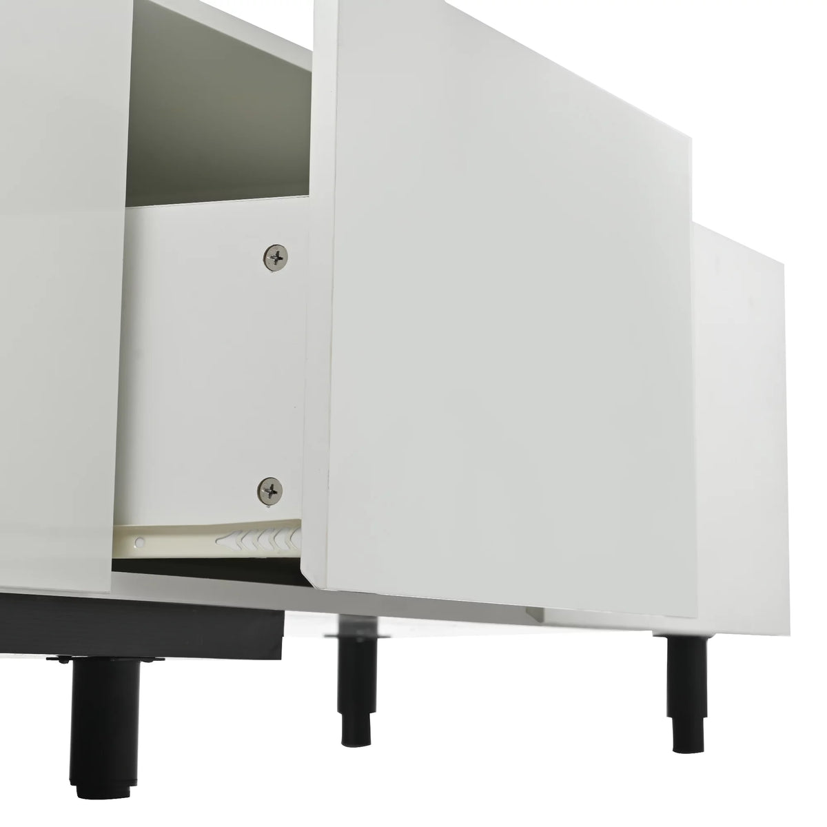 White TV Stand with 3 Storage Drawers E45393