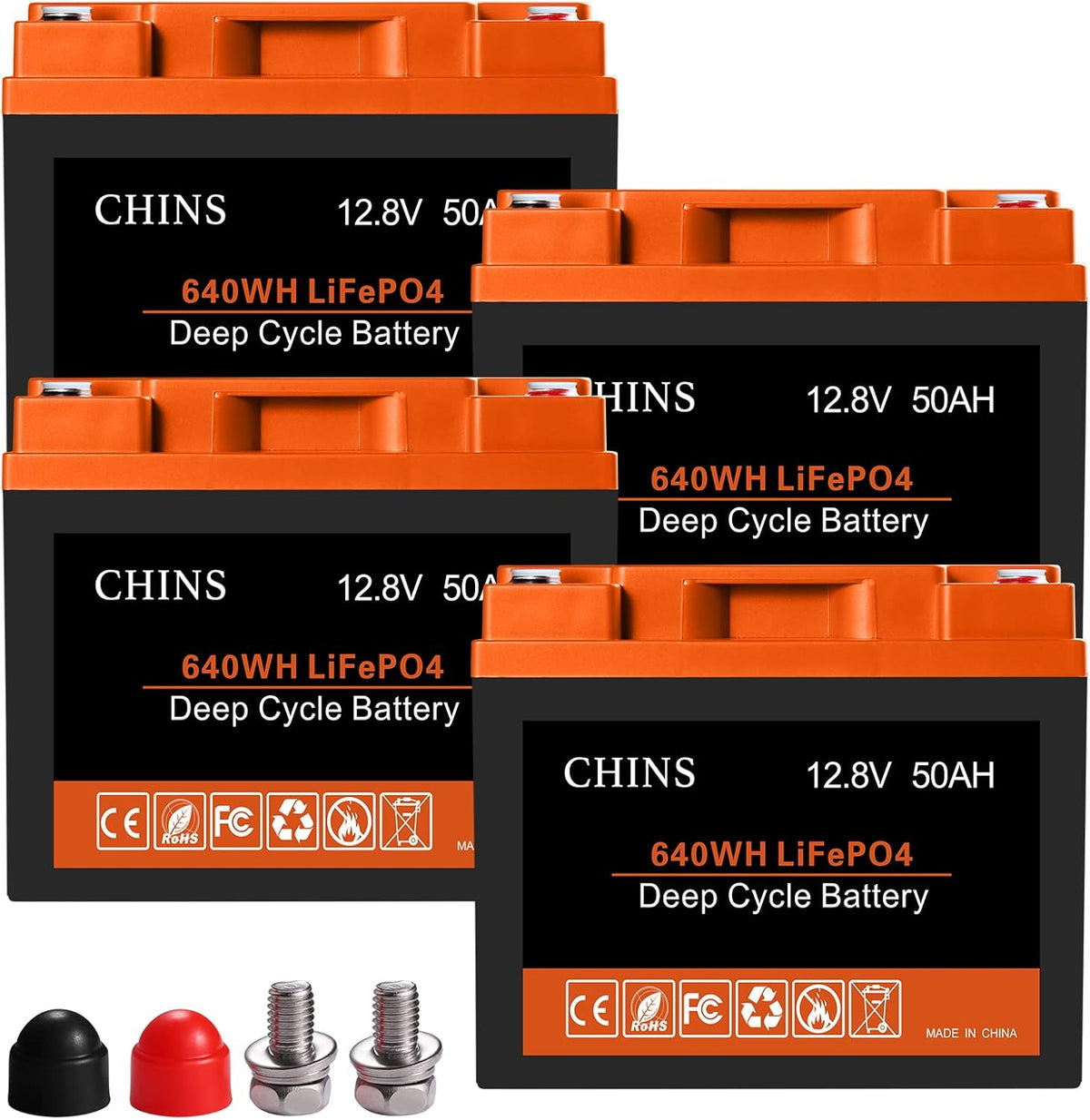 12V 100AH LiFePO4 Lithium Battery with Built-in 100A BMS V6382