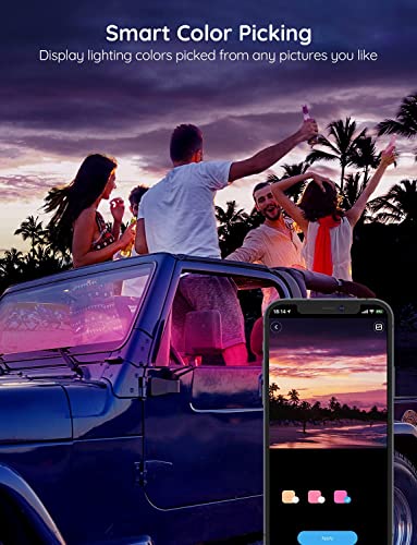 Smart RGB Car LED Lights with App Control Y87380
