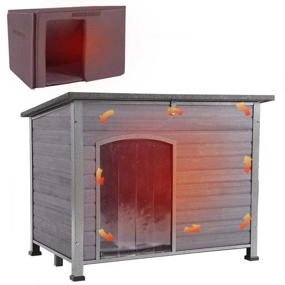 Insulated Outdoor Dog House with Waterproof Roof B426209