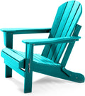 Aqua HDPE Plastic Adirondack Chair S3427