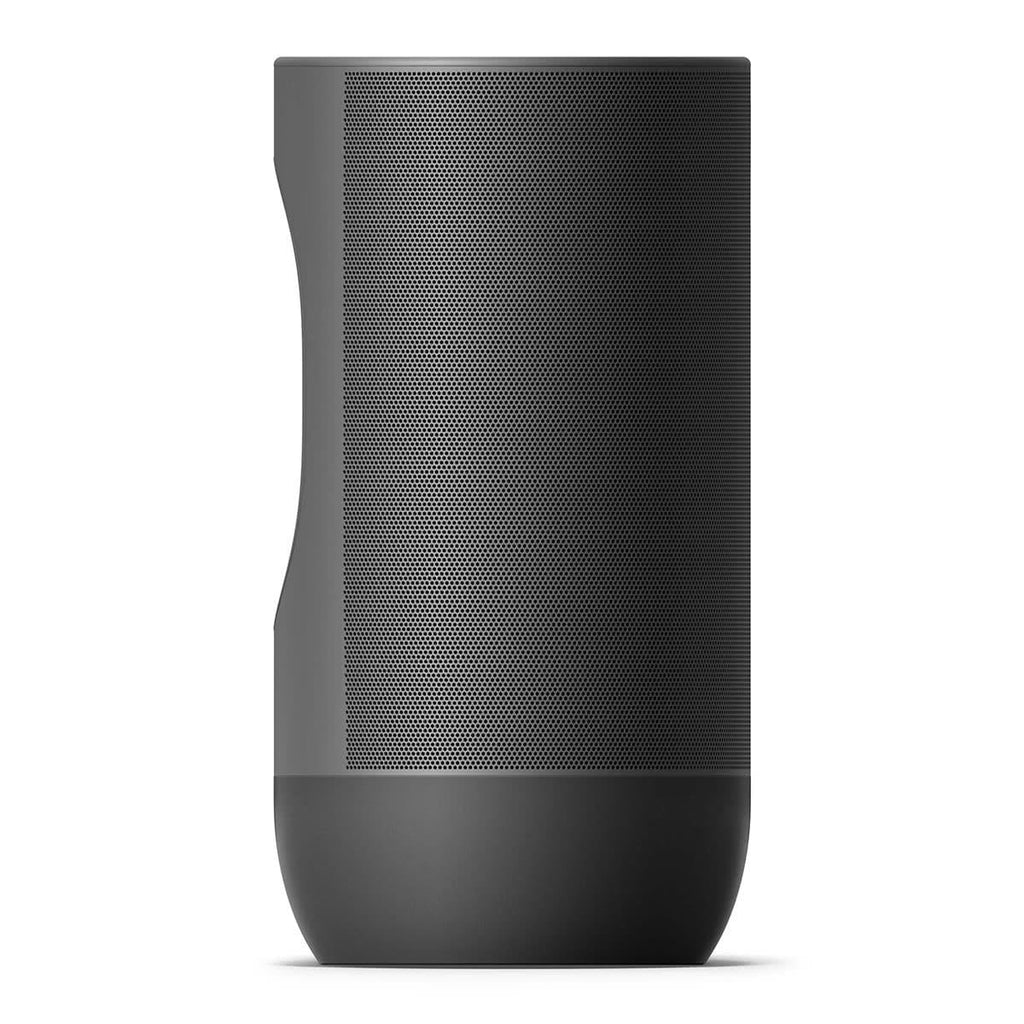 Open Box Black Portable Smart Speaker with Bluetooth and Wi-Fi P34189