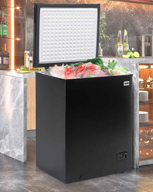 10.0 Cu Ft Black Chest Freezer with Removable Basket I225969