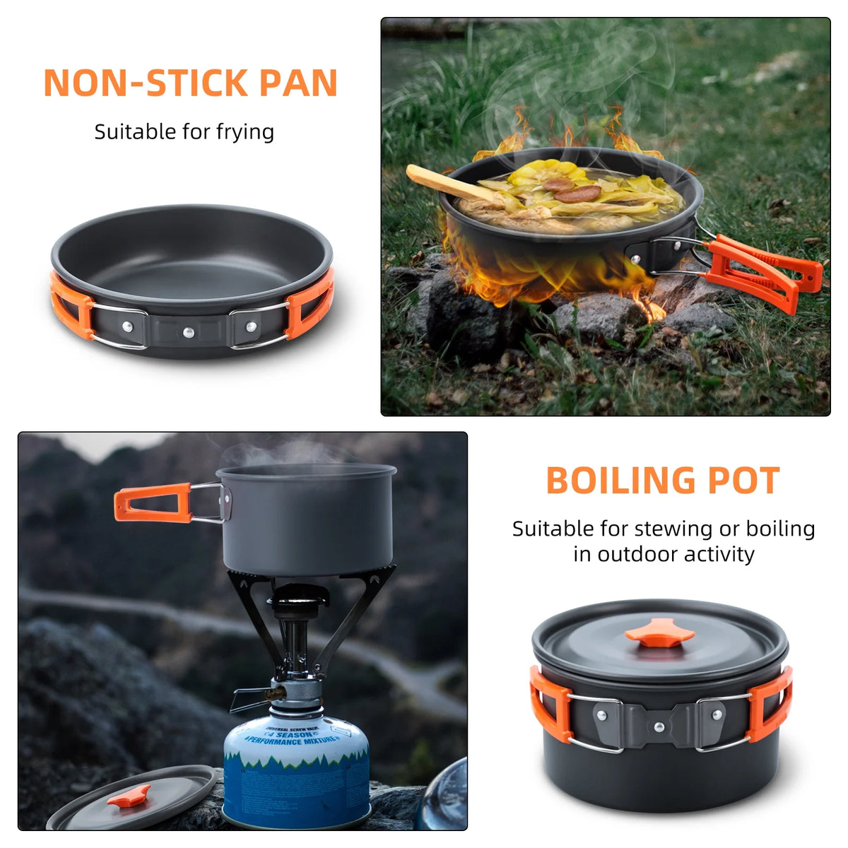 16pcs Camping Cookware Set B367129