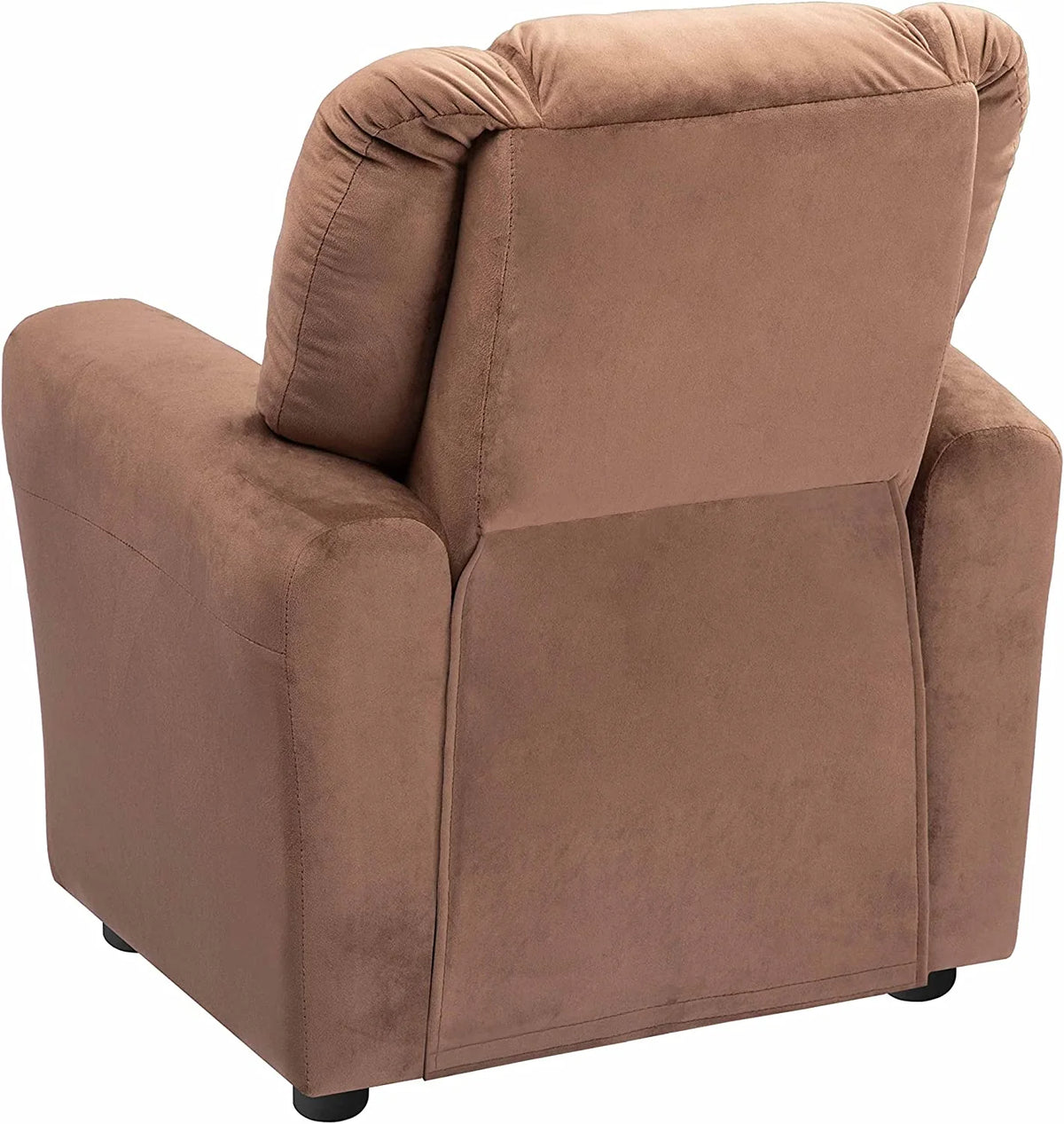 Brown Microfiber Toddler Recliner with Footrest K81612