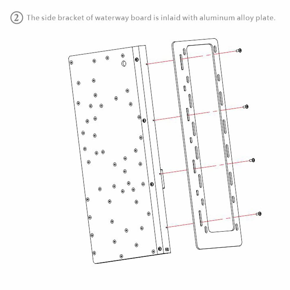 Distro Plate for Computer Case Water Cooling Block Support DDC Pump B206