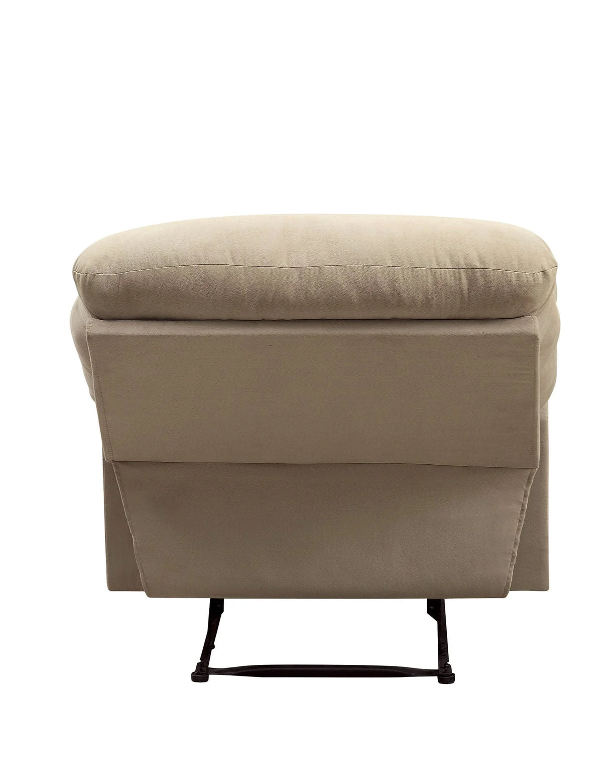 Beige Microfiber Recliner W89543