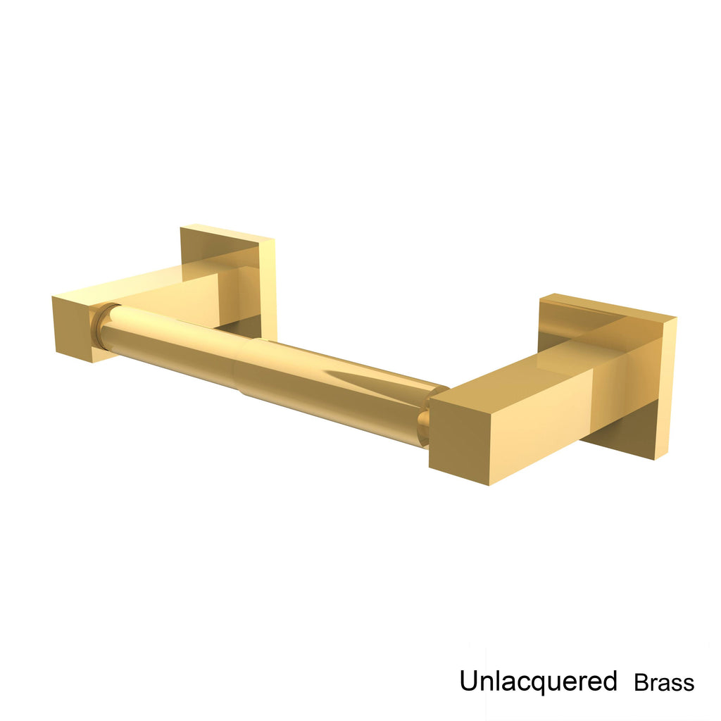 Satin Chrome Two Post Toilet Tissue Holder Q949