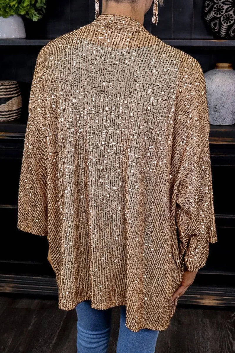 Sequins Patchwork Cardigan Z9204