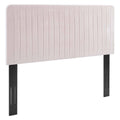 Pink Channel Tufted Performance Velvet King/California King Headboard I260354