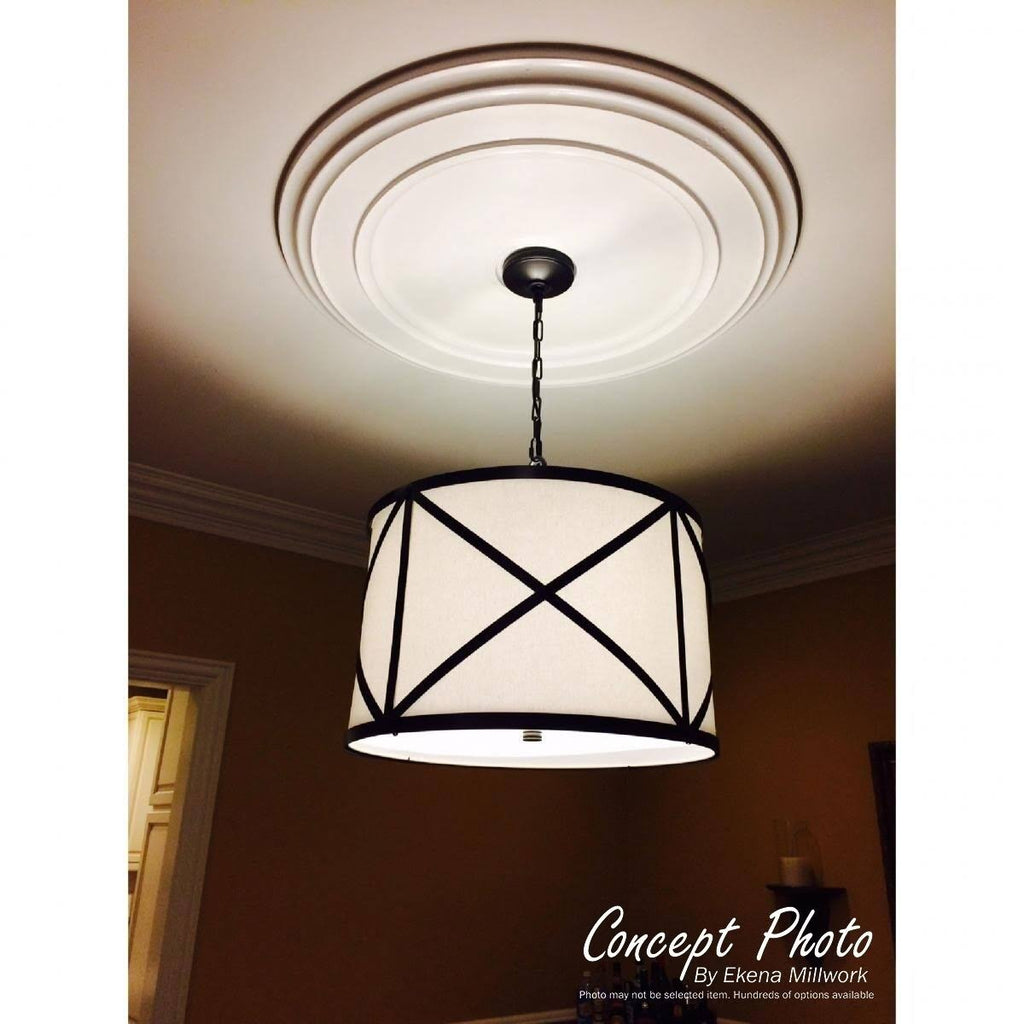 Hand-Painted Burnished Mahogany Ceiling Medallion D88018