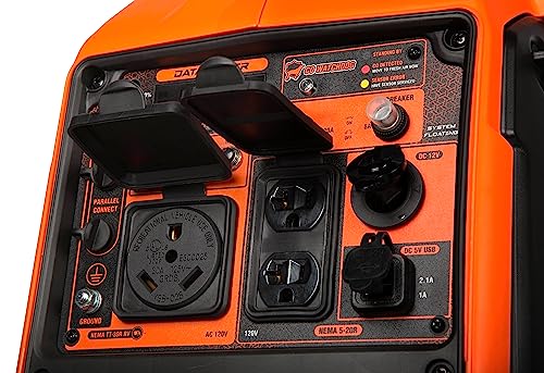 Quiet Lightweight 3600-Watt Dual Fuel Portable Inverter Generator Q91226