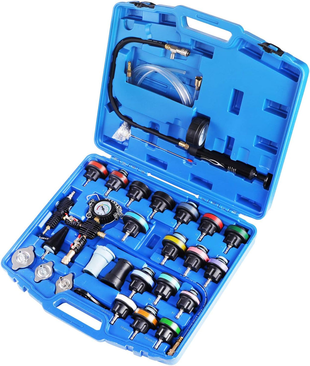 28PCS Radiator Coolant Pressure Tester Vacuum Refill Tool Kit M302