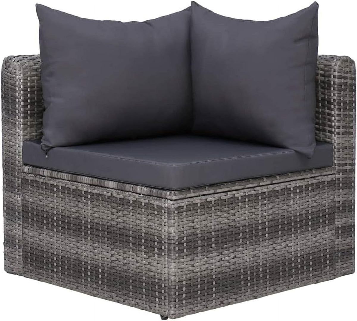 5 Piece Poly Rattan Patio Lounge Set with Cushions P9443