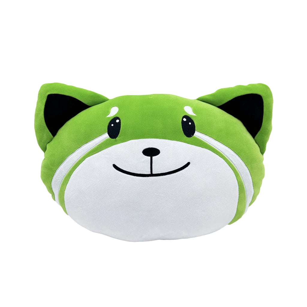 Green Foxes Plush Stuffed Animal Pillow D5993