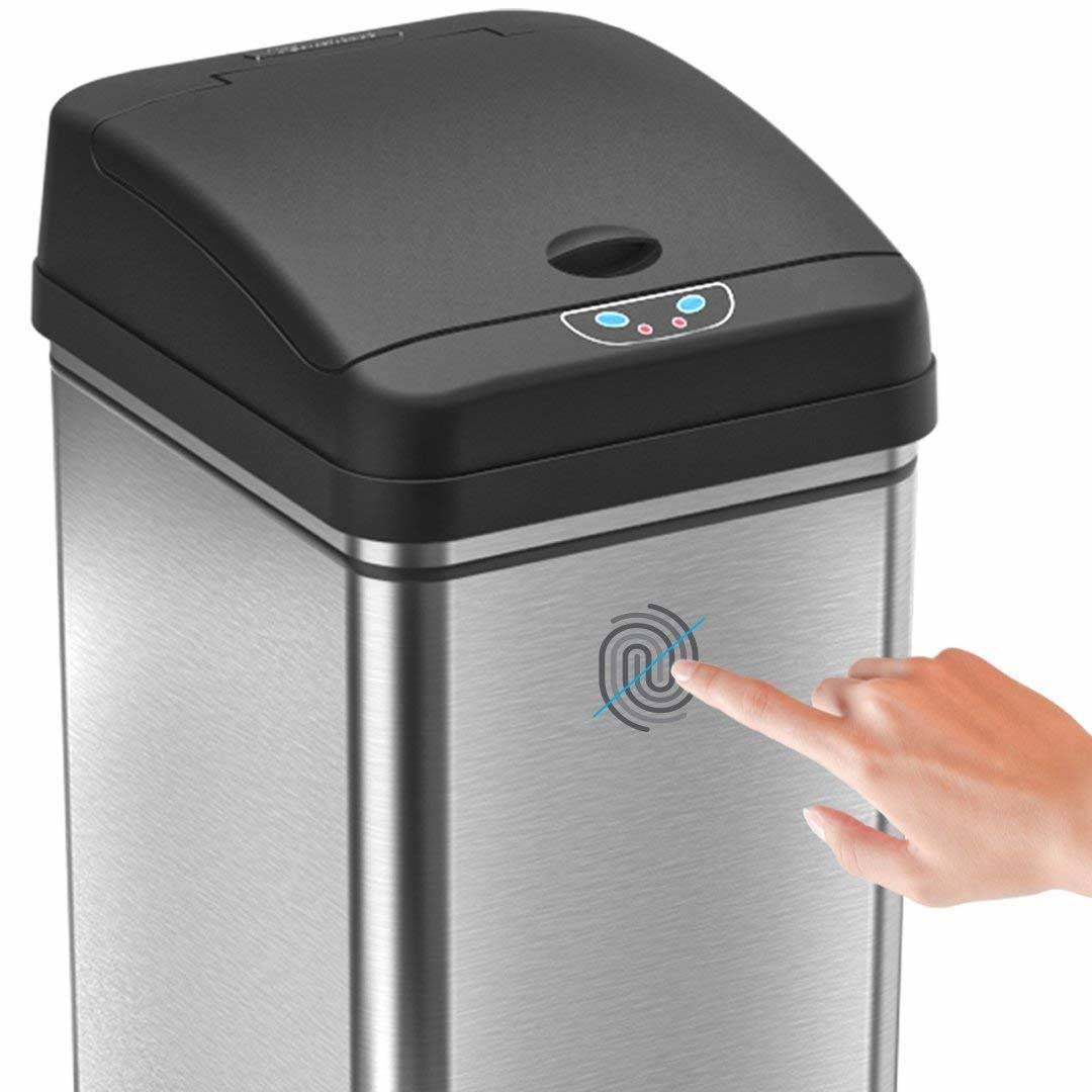 13 Gallon Automatic Touchless Sensor Kitchen Trash Can Z851