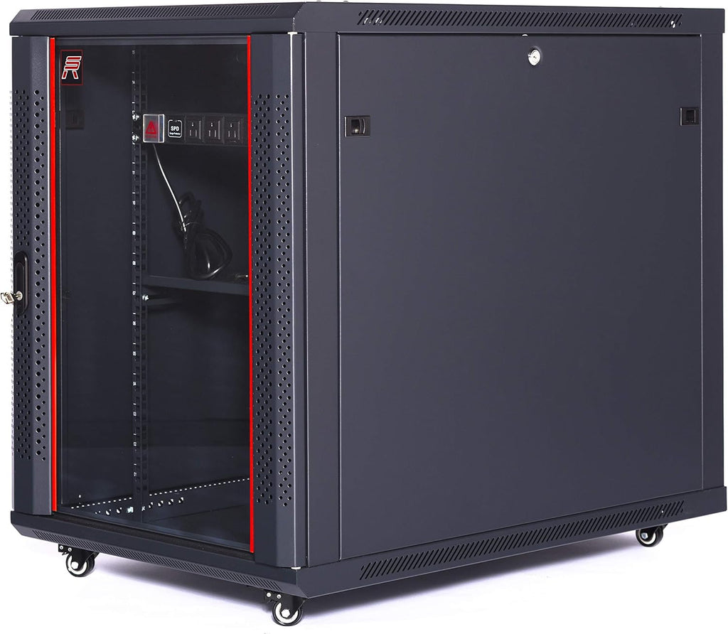 15U Server Rack Cabinet with Wheels I75754