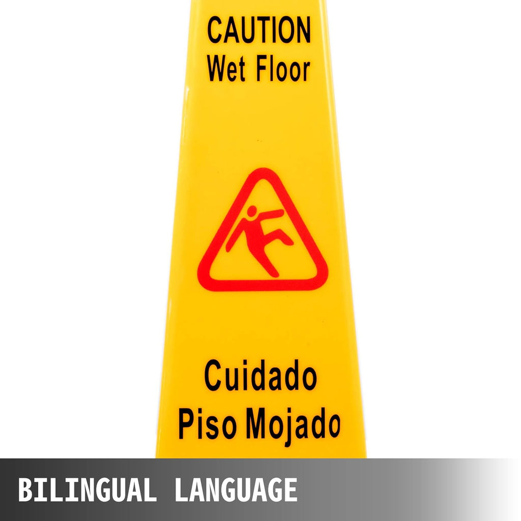 Yellow 3 Pack 4 Sided Wet Floor Sign G6381