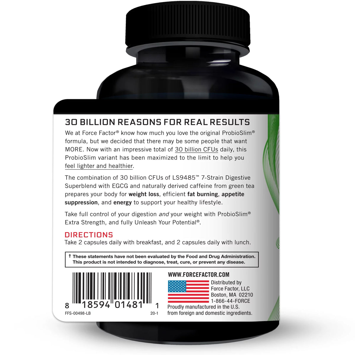 Probiotic Supplement, 30 Billion CFUs, 120 Capsules P654