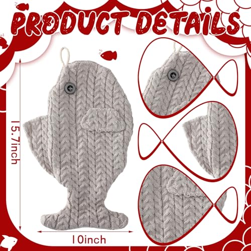 3 Pcs Large Knit Cat Christmas Stocking P62499