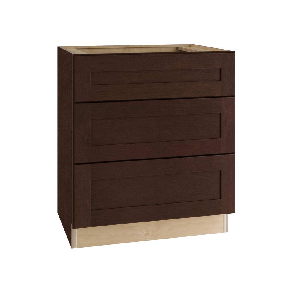 Plywood Shaker 3 Drawer Base Kitchen Cabinet Soft Close Drawers G161