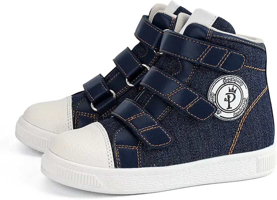 Denim High Top Orthopedic Boots with Ankle Support W2955