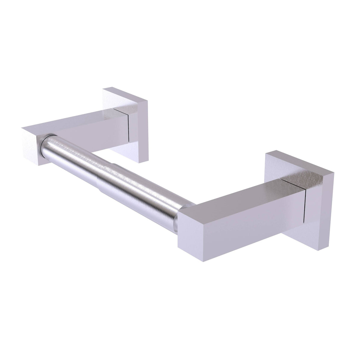 Satin Chrome Two Post Toilet Tissue Holder Q949