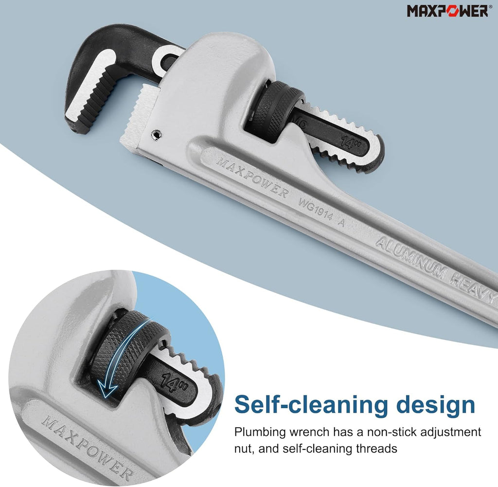 14-Inch Aluminum Straight Pipe Wrench P987