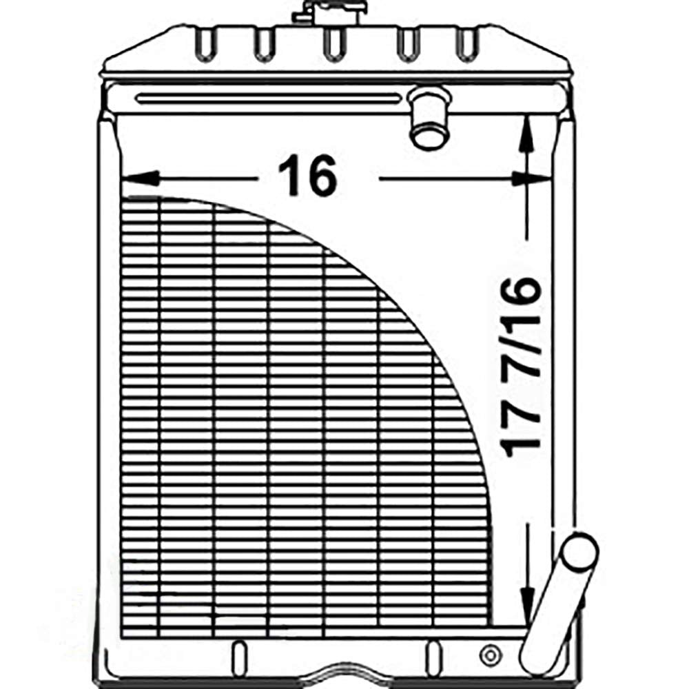 Radiator Fits Ford New Holland Tractor K802884