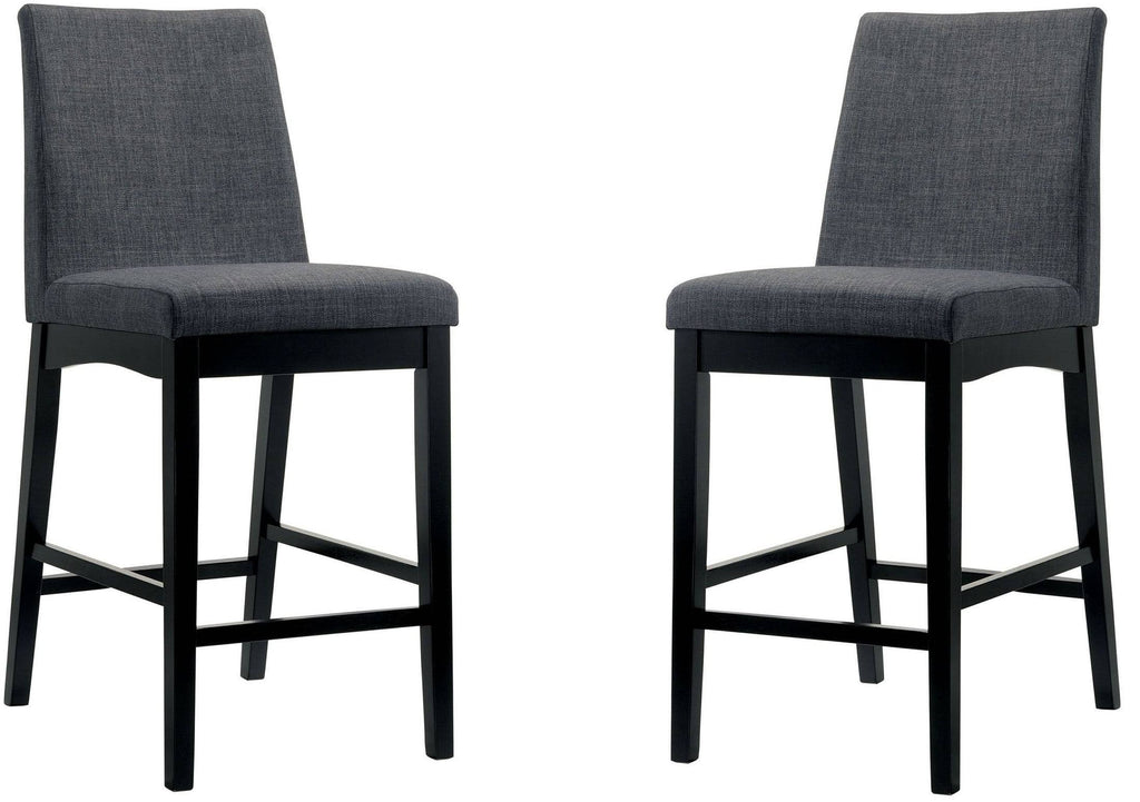 Wire-Brushed Oak/Black Counter Height Chair (Set of 2) Y983134