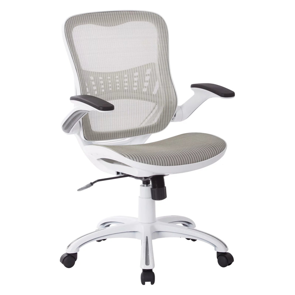 Office Chair with White Mesh Seat and Back Z553